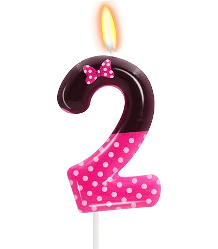 Amazon.com: Minnie Mouse Forever Pink Birthday Candle - 4